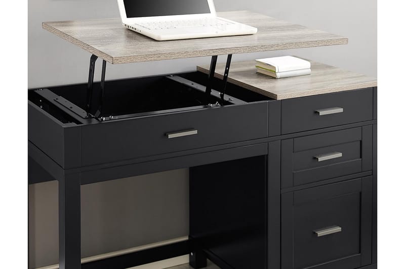 Carver Skrivbord 120 cm Svart - Dorel Home - Möbler - Bord & matgrupper - Kontorsbord - Skrivbord - Höj och sänkbart skrivbord