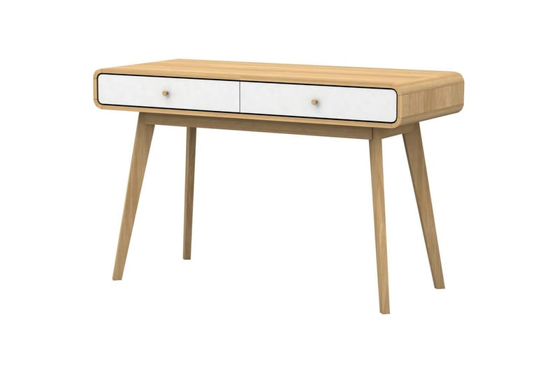 Skrivbord Cassie Ek/Vit - Ek/Vit - Möbler - Bord & matgrupper - Kontorsbord - Skrivbord