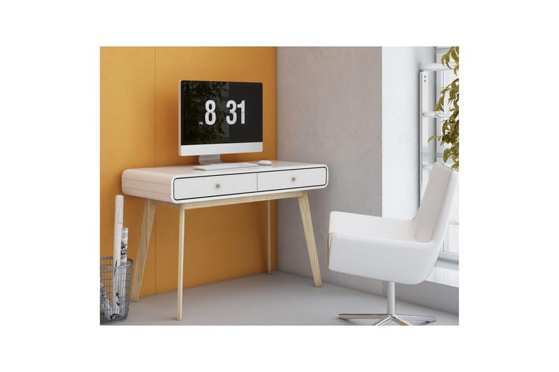 Skrivbord Cassie Vit/Vit - Vit/Vit - Möbler - Bord & matgrupper - Kontorsbord - Skrivbord