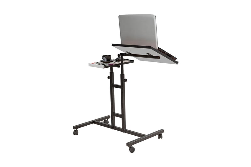 Cervino Ståskrivbord 67 cm Katt - Svart/Vit - Möbler - Bord & matgrupper - Kontorsbord - Skrivbord - Höj och sänkbart skrivbord