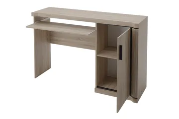 Chezum Skrivbord 126 cm med Förvaring Skåp - Tryffel/Grå - Möbler - Bord & matgrupper - Kontorsbord - Skrivbord
