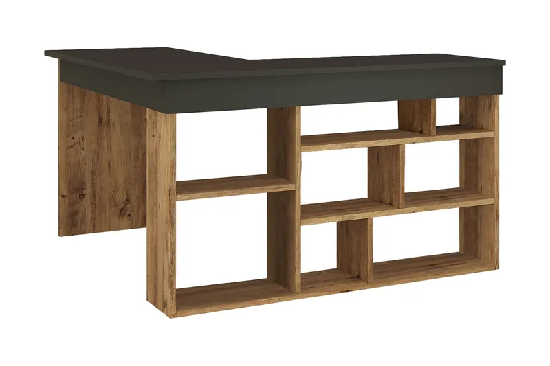 Dalran Skrivbord 129 cm - Natur/Svart - Möbler - Bord & matgrupper - Kontorsbord - Skrivbord