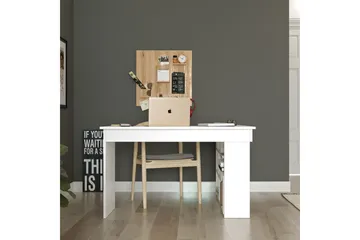 Dalran Skrivbord 129 cm - Vit - Möbler - Bord & matgrupper - Kontorsbord - Skrivbord