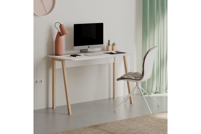 Dasina Skrivbord 120x75x120 cm - Ljusbrun - Möbler - Bord & matgrupper - Kontorsbord - Skrivbord