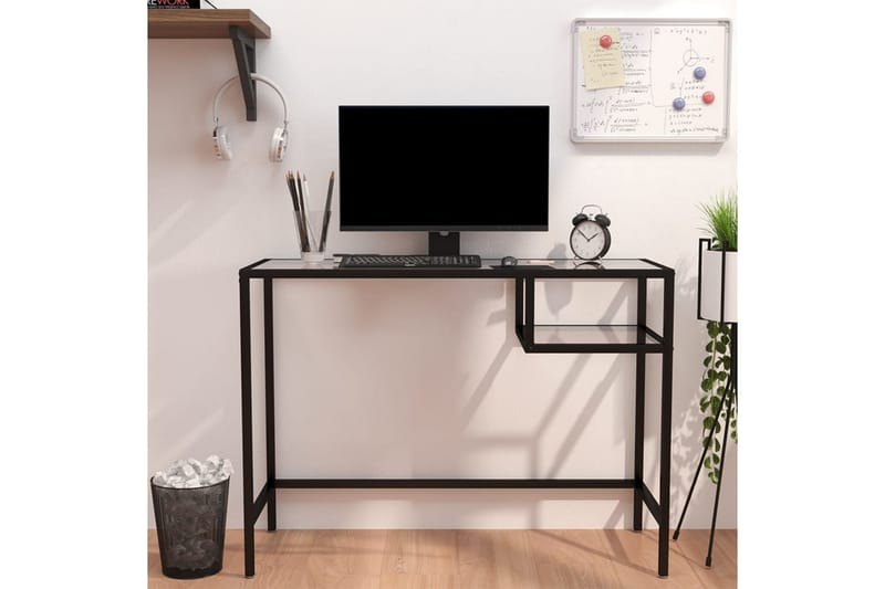 Datorbord genomskinlig 100x36x74 cm glas - Transparent - Möbler - Bord & matgrupper - Kontorsbord - Skrivbord