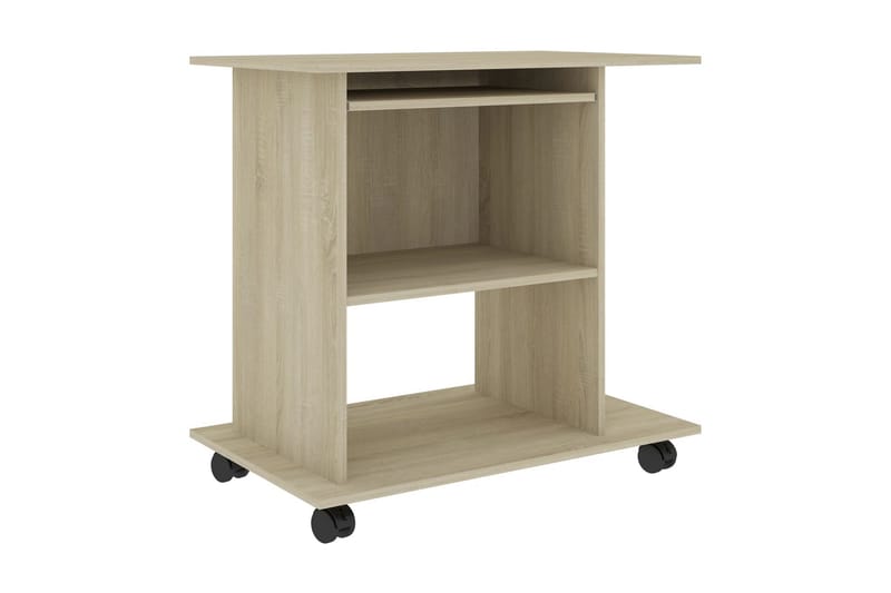 Datorbord sonoma-ek 80x50x75 cm spånskiva - Brun - Möbler - Bord & matgrupper - Kontorsbord - Skrivbord