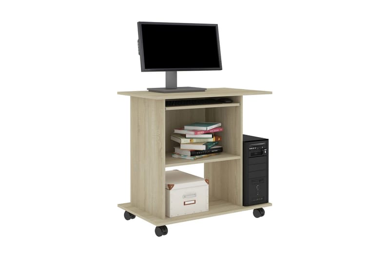 Datorbord sonoma-ek 80x50x75 cm spånskiva - Brun - Möbler - Bord & matgrupper - Kontorsbord - Skrivbord