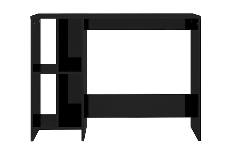 Datorbord svart högglans 102,5x35x75 cm spånskiva - Svart - Skrivbord