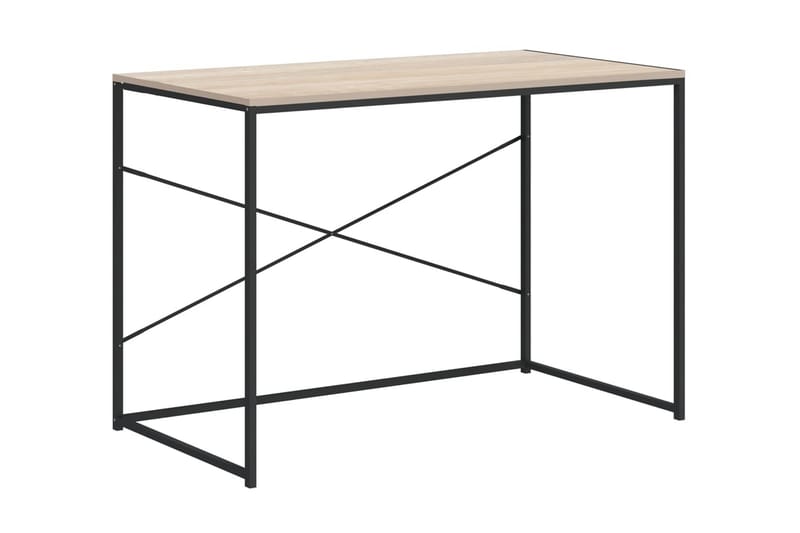Datorbord svart och ek 110x60x70 cm spånskiva - Brun - Möbler - Bord & matgrupper - Kontorsbord - Skrivbord