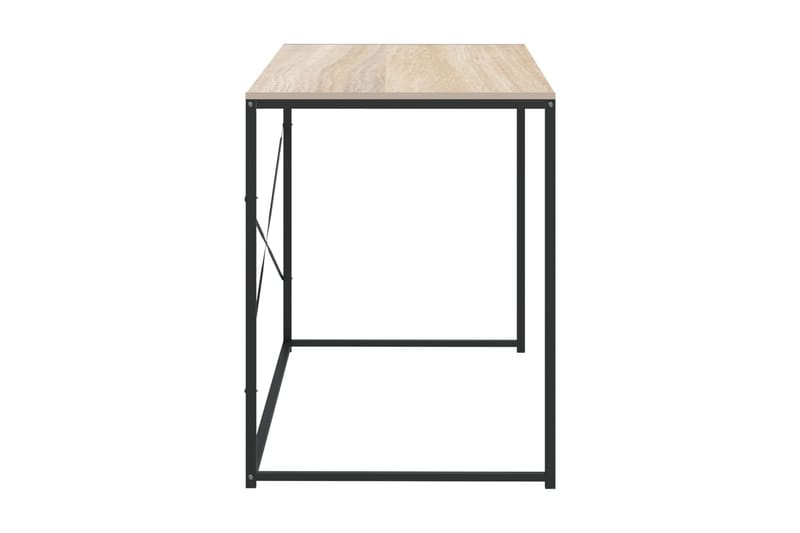 Datorbord svart och ek 110x60x70 cm spånskiva - Brun - Möbler - Bord & matgrupper - Kontorsbord - Skrivbord