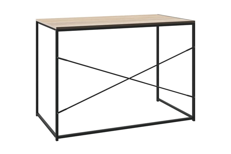 Datorbord svart och ek 110x60x70 cm spånskiva - Brun - Möbler - Bord & matgrupper - Kontorsbord - Skrivbord