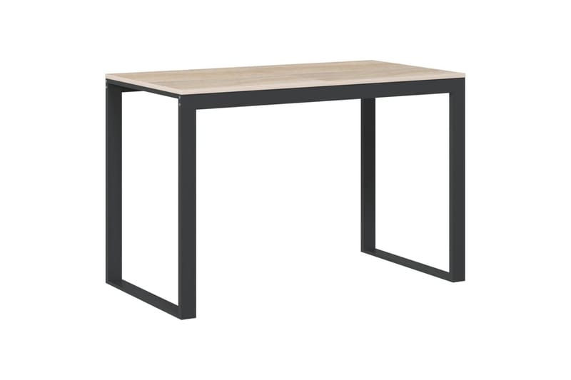Datorbord svart och ek 110x60x73 cm spånskiva - Brun - Möbler - Bord & matgrupper - Kontorsbord - Skrivbord