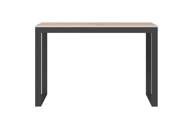 Datorbord svart och ek 110x60x73 cm spånskiva - Brun - Möbler - Bord & matgrupper - Kontorsbord - Skrivbord