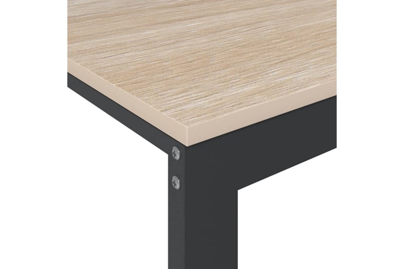 Datorbord svart och ek 110x60x73 cm spånskiva - Brun - Möbler - Bord & matgrupper - Kontorsbord - Skrivbord