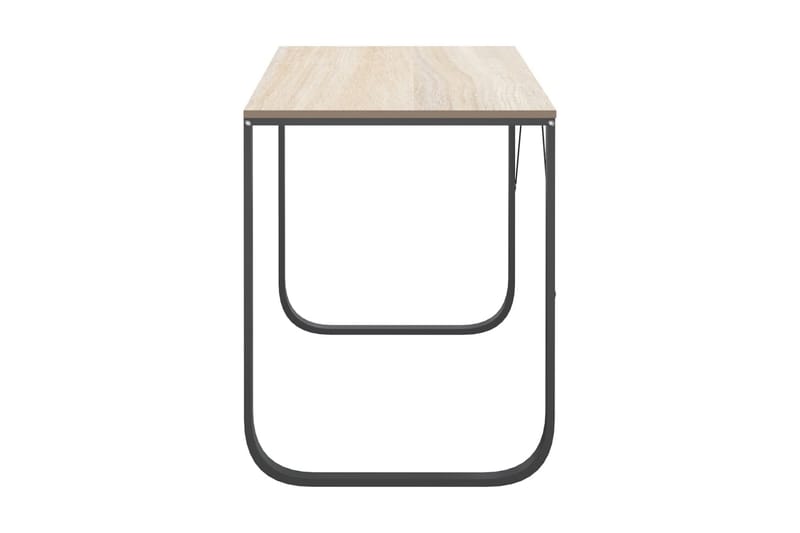 Datorbord svart och ek 110x60x73 cm spånskiva - Brun - Möbler - Bord & matgrupper - Kontorsbord - Skrivbord