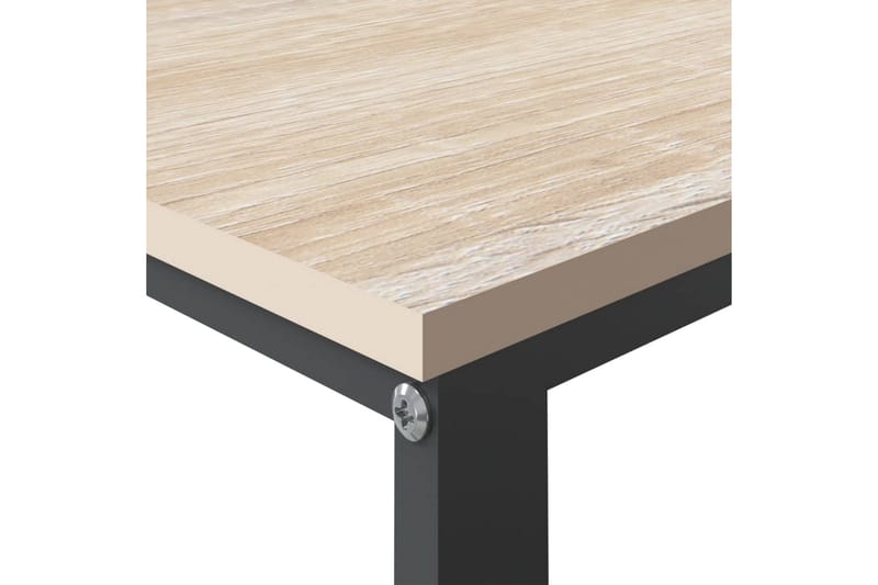 Datorbord svart och ek 110x60x73 cm spånskiva - Brun - Möbler - Bord & matgrupper - Kontorsbord - Skrivbord