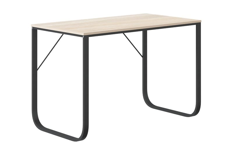 Datorbord svart och ek 110x60x73 cm spånskiva - Brun - Möbler - Bord & matgrupper - Kontorsbord - Skrivbord