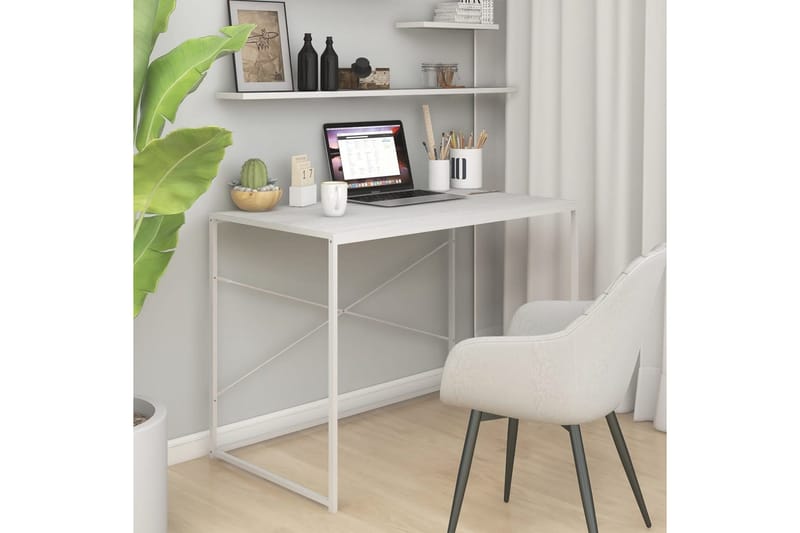 Datorbord vit 110x60x70 cm spånskiva - Vit - Möbler - Bord & matgrupper - Kontorsbord - Skrivbord