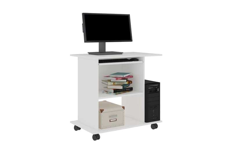 Datorbord vit 80x50x75 cm spånskiva - Vit - Möbler - Bord & matgrupper - Kontorsbord - Skrivbord