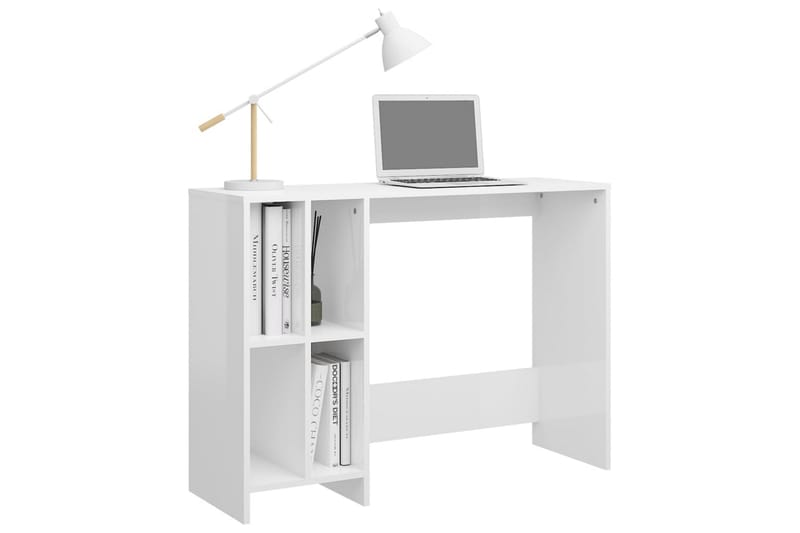 Datorbord vit högglans 102,5x35x75 cm spånskiva - Vit - Möbler - Bord & matgrupper - Kontorsbord - Skrivbord