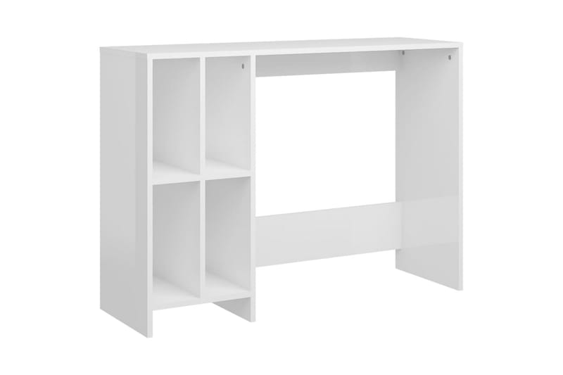 Datorbord vit högglans 102,5x35x75 cm spånskiva - Vit - Möbler - Bord & matgrupper - Kontorsbord - Skrivbord