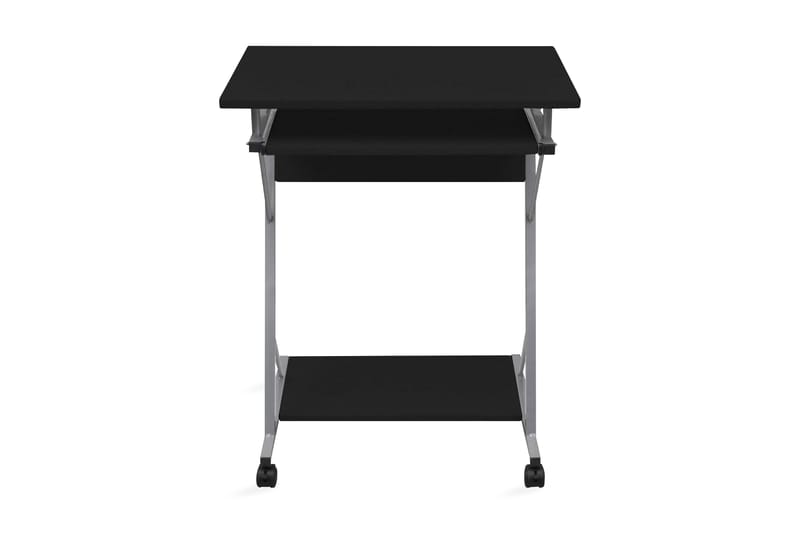 Datorskrivbord med utdragbar hylla för tangentbordet svart - Svart - Möbler - Bord & matgrupper - Kontorsbord - Skrivbord