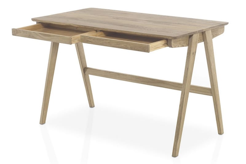 Delia Skrivbord 120 cm med Förvaring 2 Lådor - Massiv Ek - Möbler - Bord & matgrupper - Kontorsbord - Skrivbord