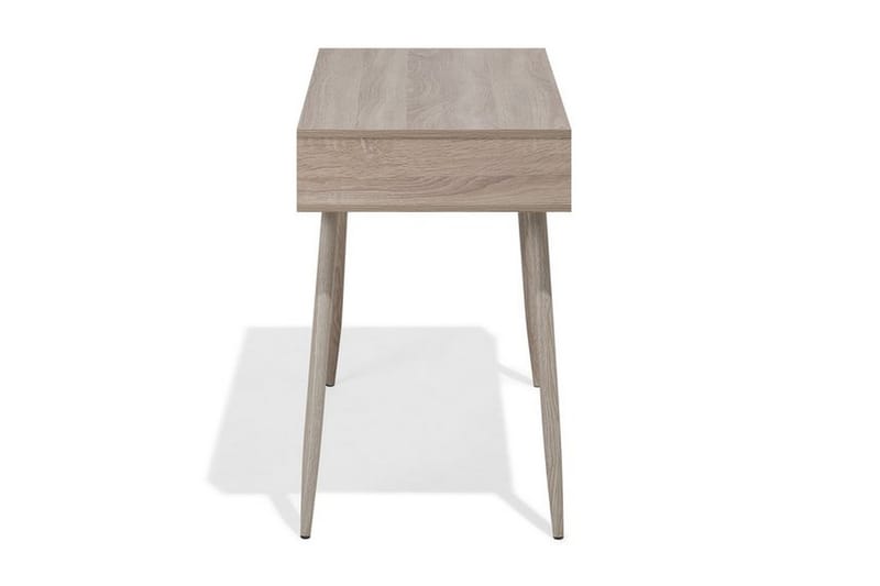Deora Skrivbord 100 cm med Förvaring Låda + Hylla - Ljusbrun/Vi - Skrivbord