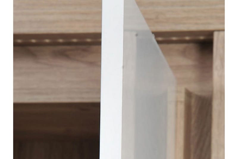 Domardon Skrivbord 130 cm med Förvaring 2 Skåp - Trä/Vit - Möbler - Bord & matgrupper - Kontorsbord - Skrivbord