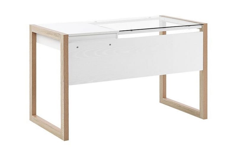 Ejenks Skrivbord 120 cm med Förvaring Låda - Vit/Ljust Trä - Möbler - Bord & matgrupper - Kontorsbord - Skrivbord