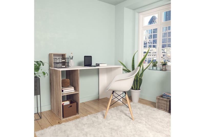 Elegancia Skrivbord 120 cm med Förvaring Hyllor - Trä - Möbler - Bord & matgrupper - Kontorsbord - Skrivbord