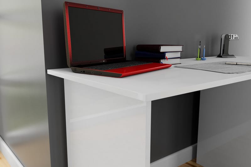 Elegancia Skrivbord 120 cm med Förvaring Hyllor - Vit - Möbler - Bord & matgrupper - Kontorsbord - Skrivbord