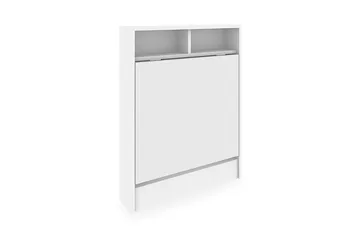 Elegancia Väggskrivbord 70 cm med Förvaring Hylla Utfällbart - Vit - Möbler - Bord & matgrupper - Kontorsbord - Skrivbord