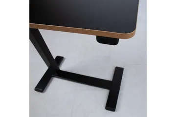 Ergo Justerbart Skrivbord i Metall med Träskiva - Svart - Möbler - Bord & matgrupper - Kontorsbord - Skrivbord - Höj och sänkbart skrivbord