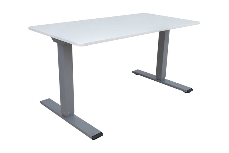 Ergo Optimal Skrivbord med 2 motor 140x80 cm Gråvit/Grå - Skrivbord