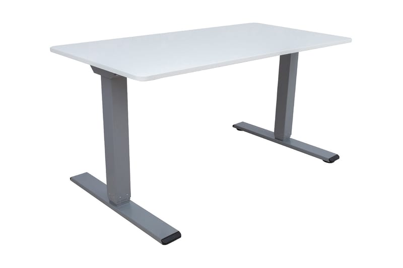Ergo Optimal Skrivbord med 2 motor 140x80 cm Gråvit/Grå - Möbler - Bord & matgrupper - Kontorsbord - Skrivbord