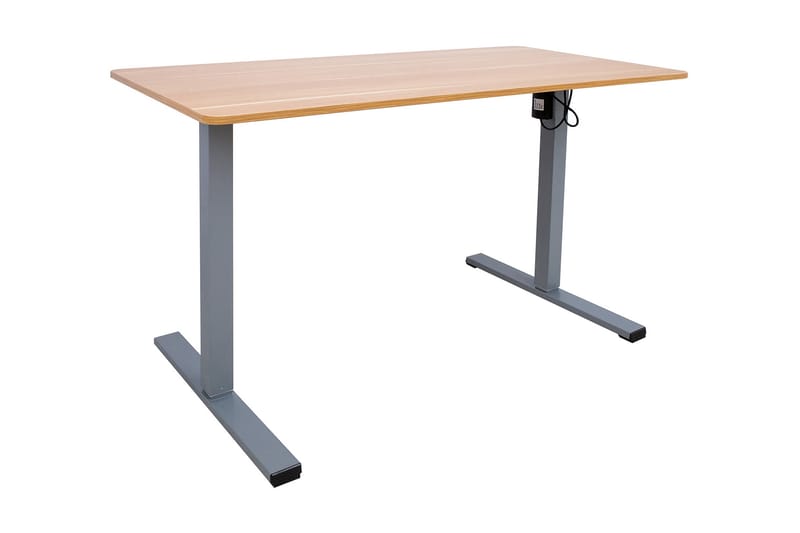 Ergo Optimal Skrivbord med motor 120x60 cm Trä/Grå - Möbler - Bord & matgrupper - Kontorsbord - Skrivbord