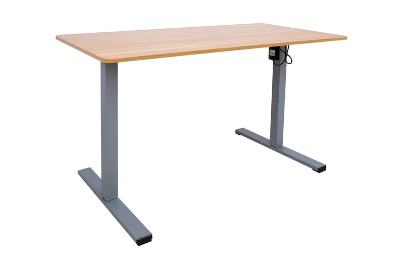 Ergo Optimal Skrivbord med motor 120x60 cm Trä/Grå - Skrivbord