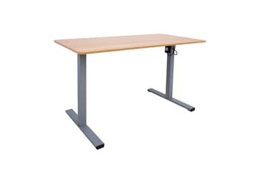 Ergo Optimal Skrivbord med motor 120x60 cm Trä/Grå - Möbler - Bord & matgrupper - Kontorsbord - Skrivbord