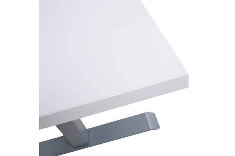 Ergosum 2 Skrivbord 160 cm Höj-och Sänkbar - Vit/Grå - Höj och sänkbart skrivbord - Skrivbord