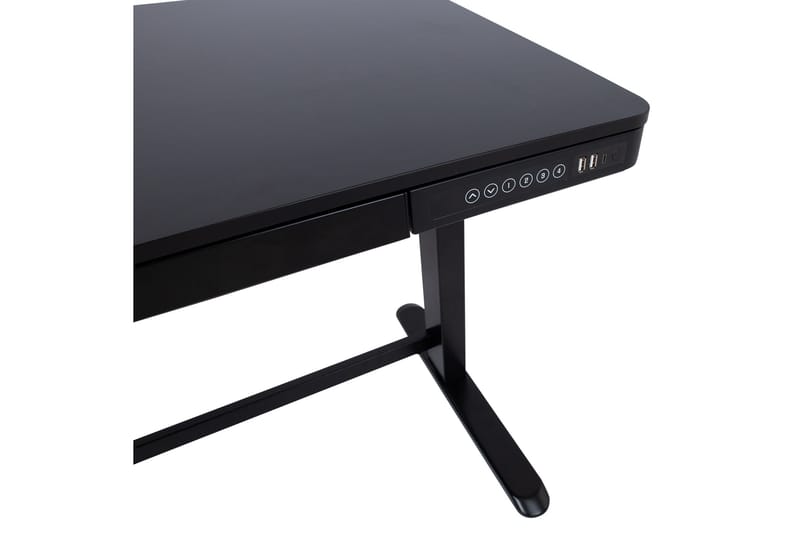 Ergosum Skrivbord 120 cm  Höj-och Sänkbar - Svart - Höj och sänkbart skrivbord - Skrivbord