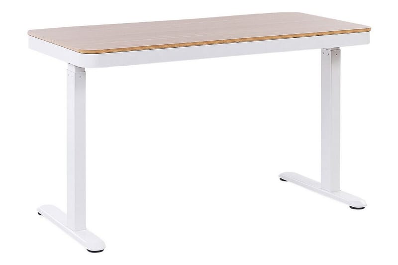 Farhan Skrivbord 60x120 cm - Vit/Ljust trä - Möbler - Bord & matgrupper - Kontorsbord - Skrivbord - Höj och sänkbart skrivbord