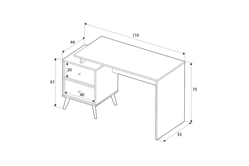 Skrivbord Felyra Flerfärgad - Multifärgad - Möbler - Bord & matgrupper - Kontorsbord - Skrivbord
