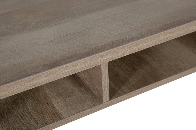 Forresa Skrivbord 120 cm med Förvaring Hylla - Mörkbrun/Svart - Möbler - Bord & matgrupper - Kontorsbord - Skrivbord