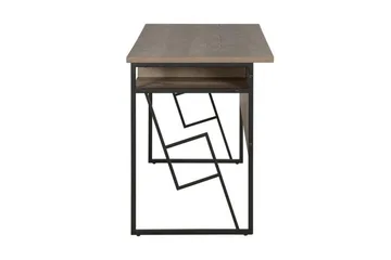 Forresa Skrivbord 120 cm med Förvaring Hylla - Mörkbrun/Svart - Möbler - Bord & matgrupper - Kontorsbord - Skrivbord