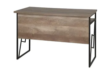 Forresa Skrivbord 120 cm med Förvaring Hylla - Mörkbrun/Svart - Möbler - Bord & matgrupper - Kontorsbord - Skrivbord