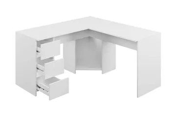 Fotyn Skrivbord 142 cm - Vit - Möbler - Bord & matgrupper - Kontorsbord - Skrivbord - Hörnskrivbord