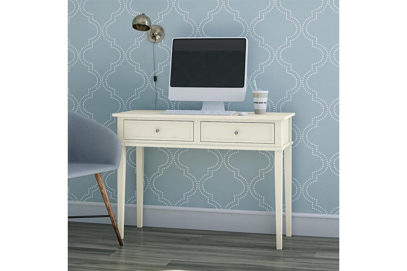 Franklin Skrivbord 90 cm med Förvaring Låda Vit - Dorel Home - Möbler - Bord & matgrupper - Kontorsbord - Skrivbord