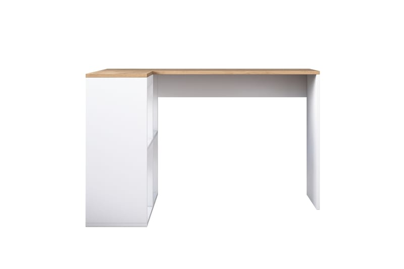 Freal Skrivbord 4 Hyllor 120 cm - Natur/Vit - Möbler - Bord & matgrupper - Kontorsbord - Skrivbord