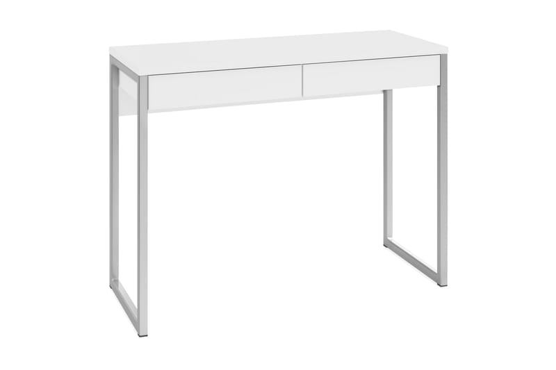 Function Plus Skrivbord 102 cm med Förvaring 2 Lådor - Vit/Krom - Möbler - Bord & matgrupper - Kontorsbord - Skrivbord